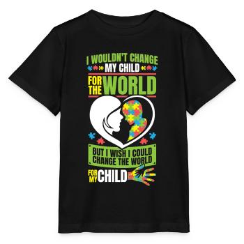 Autismus Bewusstsein - Stanley/Stella Kinder T-Shirt MINI CREATOR  - Schwarz - Vorne - Mikhail (115cm)