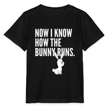 Now I know how the Hase runs - Proverbes denglises - T-shirt bio MINI CREATOR Stanley/Stella Enfant - noir - Devant - Mikhail (115cm)