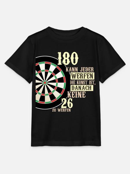 180 kann jeder werfen Dartscheibe Teamplayer Dart - Stanley/Stella Kinder T-Shirt MINI CREATOR - Schwarz