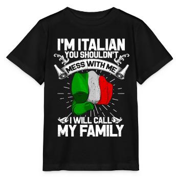 Italy - Stanley/Stella MINI CREATOR Kids’ T-Shirt - black - Front - Mikhail (115cm)