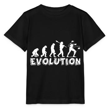 Diabolo Jojo appareil de jeu sport scolaire - T-shirt bio MINI CREATOR Stanley/Stella Enfant - noir - Devant - Mikhail (115cm)