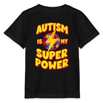 Autismus Bewusstsein - Stanley/Stella Kinder T-Shirt MINI CREATOR  - Schwarz - Vorne - Mikhail (115cm)
