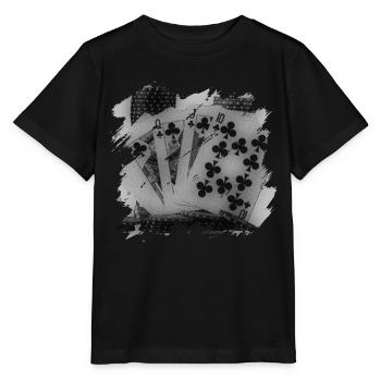 Poker - Stanley/Stella Kinder T-Shirt MINI CREATOR  - Schwarz - Vorne - Mikhail (115cm)