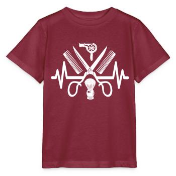 Outil de coiffure - T-shirt bio MINI CREATOR Stanley/Stella Enfant - bordeaux - Devant - Kain (125cm)
