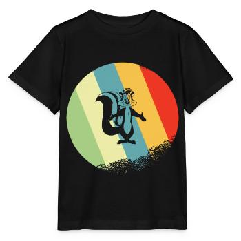 Puant rétro et vintage cercle - T-shirt bio MINI CREATOR Stanley/Stella Enfant - noir - Devant - Mikhail (115cm)