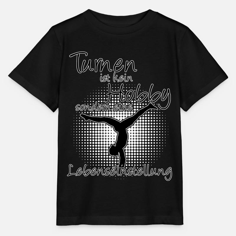 Turnen Handstand Lebenseinstellung - Stanley/Stella Kinder T-Shirt MINI CREATOR  - Schwarz
