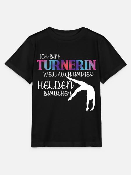 Turnen Handstand Spruch Trainer - Stanley/Stella Kinder T-Shirt MINI CREATOR - Schwarz