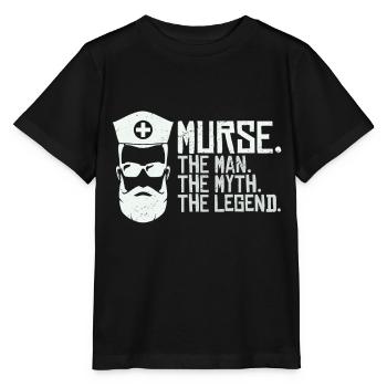 Murse Man Der Mythos Die Legende - Stanley/Stella Kinder T-Shirt MINI CREATOR  - Schwarz - Vorne - Mikhail (115cm)