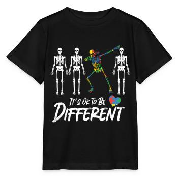 Autismus Bewusstsein - Stanley/Stella Kinder T-Shirt MINI CREATOR  - Schwarz - Vorne - Mikhail (115cm)