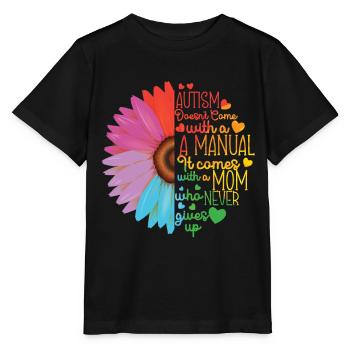 Autismus Bewusstsein - Stanley/Stella Kinder T-Shirt MINI CREATOR  - Schwarz - Vorne - Mikhail (115cm)