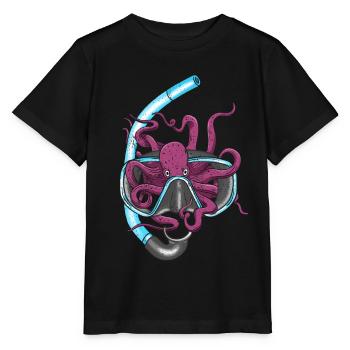 Tauchen - Stanley/Stella Kinder T-Shirt MINI CREATOR  - Schwarz - Vorne - Mikhail (115cm)
