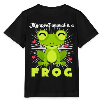 Frog Frogs - Stanley/Stella MINI CREATOR Kids’ T-Shirt - black - Front - Mikhail (115cm)