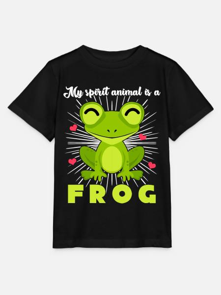Frosch Frösche - Stanley/Stella Kinder T-Shirt MINI CREATOR - Schwarz