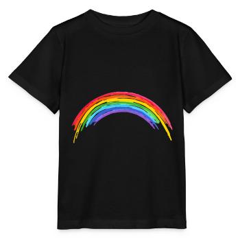 Regenbogen Kinder Einschulung - Stanley/Stella Kinder T-Shirt MINI CREATOR  - Schwarz - Vorne - Mikhail (115cm)