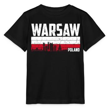 Warschau Polen - Stanley/Stella Kinder T-Shirt MINI CREATOR  - Schwarz - Vorne - Mikhail (115cm)