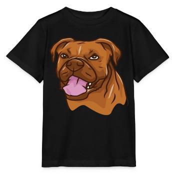 Pitbull Pit Bull Hund Haustier Hunde Dog - Stanley/Stella MINI CREATOR Kids’ T-Shirt - black - Front - Mikhail (115cm)
