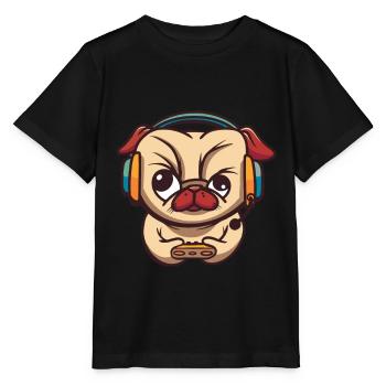 Brawlen Hund Brawl Gamer Zocken Gaming Game Dog - Stanley/Stella MINI CREATOR Kids’ T-Shirt - black - Front - Mikhail (115cm)