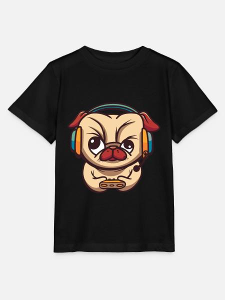 Brawlen Hund Brawl Gamer Zocken Gaming Game Dog - Stanley/Stella Kinder T-Shirt MINI CREATOR  - Schwarz