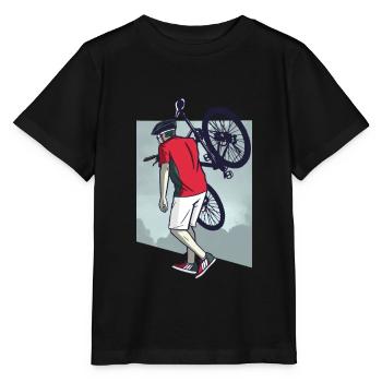 Vélo Vélo Vélo - T-shirt bio MINI CREATOR Stanley/Stella Enfant - noir - Devant - Mikhail (115cm)