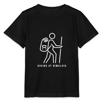 Himalaya hiking mountaineering Nepal - Stanley/Stella MINI CREATOR Kids’ T-Shirt - black - Front - Mikhail (115cm)