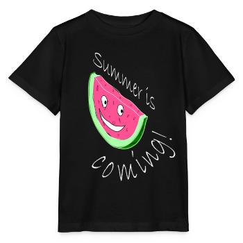 Melon Melon Pastèque - T-shirt bio MINI CREATOR Stanley/Stella Enfant - noir - Devant - Mikhail (115cm)