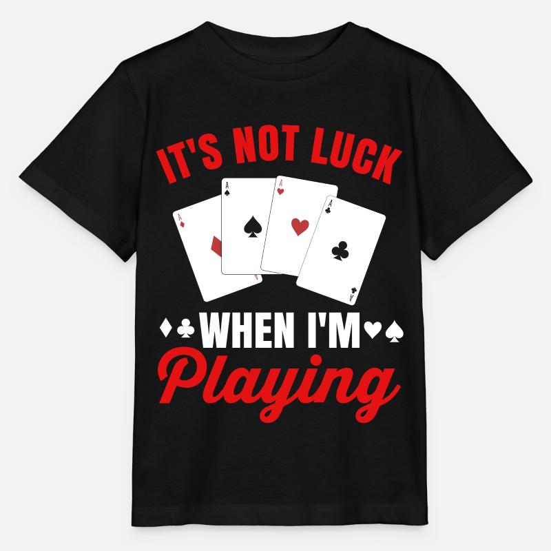 Poker - Stanley/Stella Kinder T-Shirt MINI CREATOR - Schwarz
