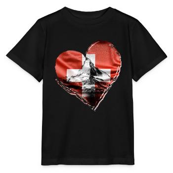 Switzerland - Stanley/Stella MINI CREATOR Kids’ T-Shirt - black - Front - Mikhail (115cm)