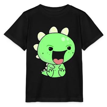 Bébé Dragon Cri de bouche grande gueule - T-shirt bio MINI CREATOR Stanley/Stella Enfant - noir - Devant - Mikhail (115cm)