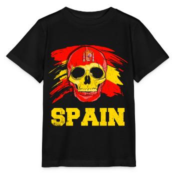 Spanien - Stanley/Stella Kinder T-Shirt MINI CREATOR  - Schwarz - Vorne - Mikhail (115cm)