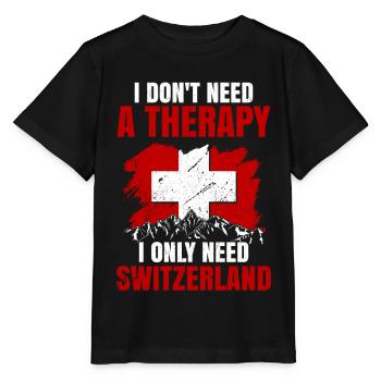 Suisse Drapeau Berne Zurich Alpes Suisse allemand - T-shirt bio MINI CREATOR Stanley/Stella Enfant - noir - Devant - Mikhail (115cm)