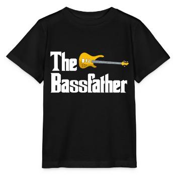 Bass guitare bassiste guitariste cadeau instrument - T-shirt bio MINI CREATOR Stanley/Stella Enfant - noir - Devant - Mikhail (115cm)