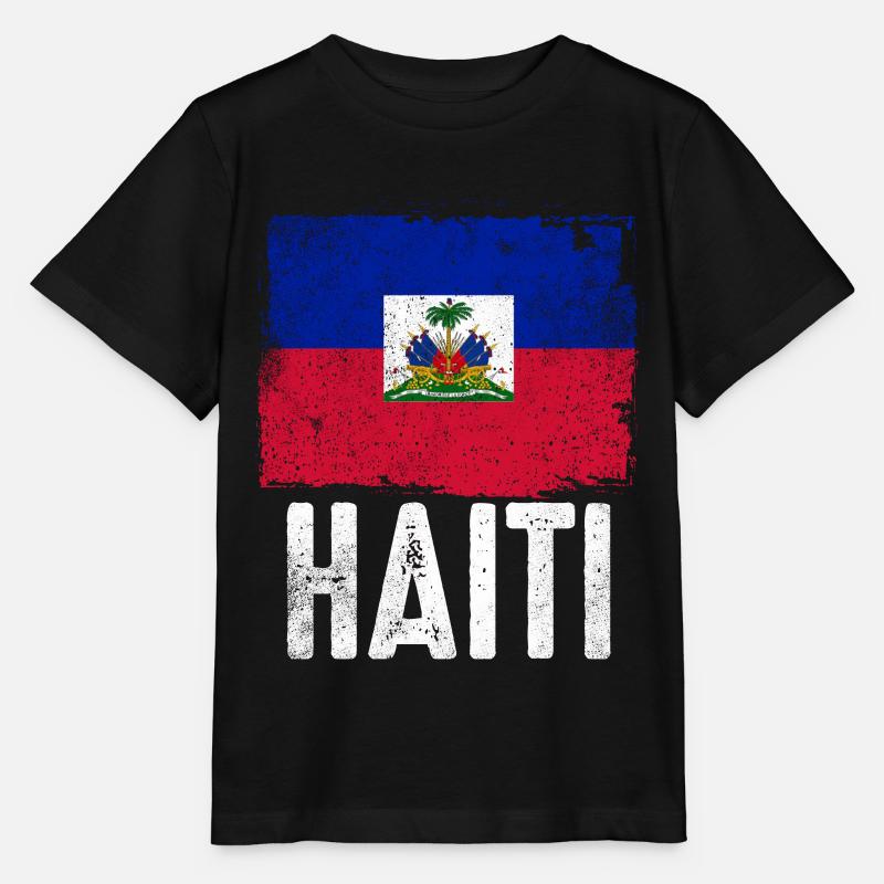 Haïti vacances drapeau Haïti - T-shirt bio MINI CREATOR Stanley/Stella Enfant - noir