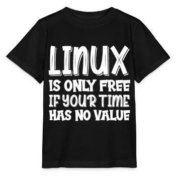 Linux Geek Hacking Informatiker - Stanley/Stella Kinder T-Shirt MINI CREATOR  - Schwarz - Vorne - Mikhail (115cm)