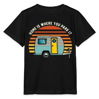 Camping Camping Caravane Camping Camper Camping - T-shirt bio MINI CREATOR Stanley/Stella Enfant - noir - Devant - Mikhail (115cm)