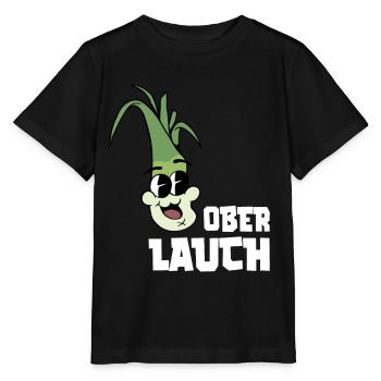 Ober Lauch - Fitness Gym Lauch Witz - Stanley/Stella Kinder T-Shirt MINI CREATOR  - Schwarz - Vorne - Mikhail (115cm)