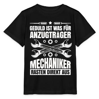 Mechaniker - Stanley/Stella Kinder T-Shirt MINI CREATOR  - Schwarz - Vorne - Mikhail (115cm)