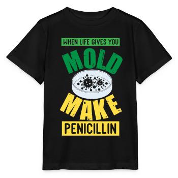 Biologielehrer Biologe Mikrobiologie Biologe - Stanley/Stella Kinder T-Shirt MINI CREATOR  - Schwarz - Vorne - Mikhail (115cm)