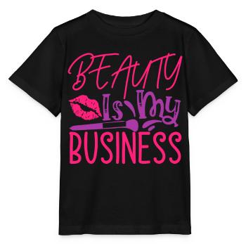 Beauty Sort Beauty Is My Business - T-shirt bio MINI CREATOR Stanley/Stella Enfant - noir - Devant - Mikhail (115cm)