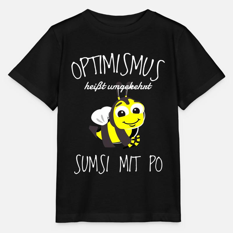 Damen Sumsi mit Po Optimismus Imker Bienen Honig - Stanley/Stella Kinder T-Shirt MINI CREATOR - Schwarz
