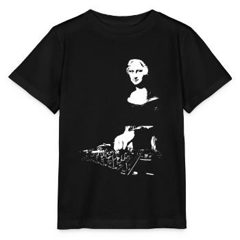 DJ Mona Lisa Mixer - Stanley/Stella MINI CREATOR Kids’ T-Shirt - black - Front - Mikhail (115cm)