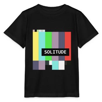 Solitude Vaporwave Retro Standby TV Glitch 90s Art - T-shirt bio MINI CREATOR Stanley/Stella Enfant - noir - Devant - Mikhail (115cm)