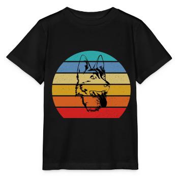 Berger allemand - T-shirt bio MINI CREATOR Stanley/Stella Enfant - noir - Devant - Mikhail (115cm)
