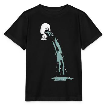 DRÔLE DE MARSHMALLOW VOMIT. HALLOWEEN - T-shirt bio MINI CREATOR Stanley/Stella Enfant - noir - Devant - Mikhail (115cm)