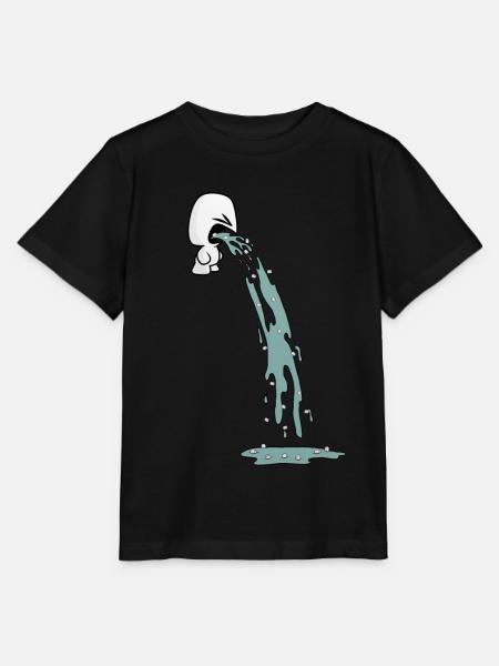 LUSTIGER SÜßER MARSHMALLOW KOTZT. HALLOWEEN - Stanley/Stella Kinder T-Shirt MINI CREATOR - Schwarz