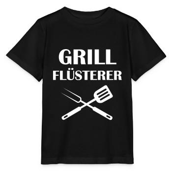 Grillen Grillkönig Grill Grillsaison Geschenk - Stanley/Stella Kinder T-Shirt MINI CREATOR  - Schwarz - Vorne - Mikhail (115cm)