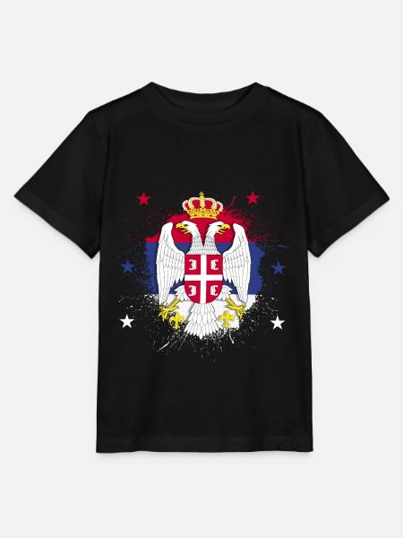 Serbien - Stanley/Stella Kinder T-Shirt MINI CREATOR - Schwarz
