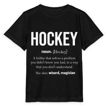 hockey - Stanley/Stella MINI CREATOR Kids’ T-Shirt - black - Front - Mikhail (115cm)