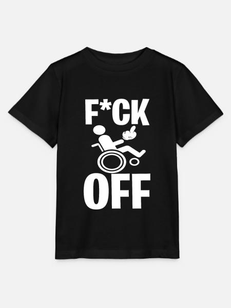 Fauteuil roulant Handicap Humour Roll On Roll - T-shirt bio MINI CREATOR Stanley/Stella Enfant - noir