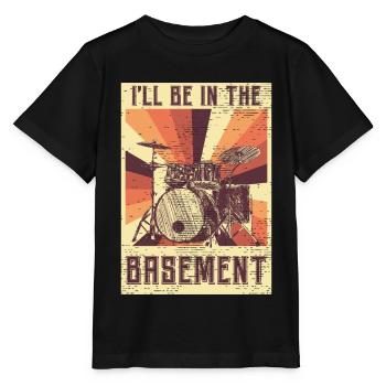 batterie baguettes batteurs batteur - T-shirt bio MINI CREATOR Stanley/Stella Enfant - noir - Devant - Mikhail (115cm)