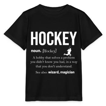 hockey - Stanley/Stella MINI CREATOR Kids’ T-Shirt - black - Front - Mikhail (115cm)